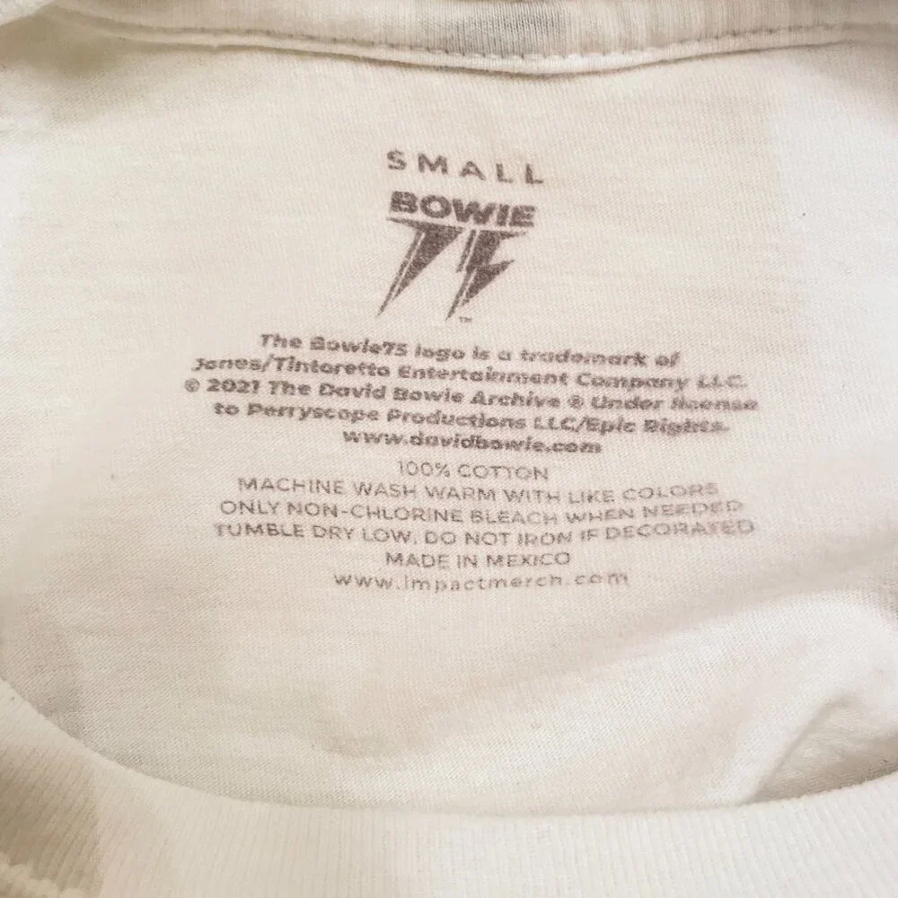 DAVID BOWIE Aladdin Sane T-Shirt Unisex Small Cotton - Picture 4 of 4